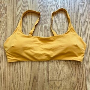 Everlane square neck bikini top - M, marigold